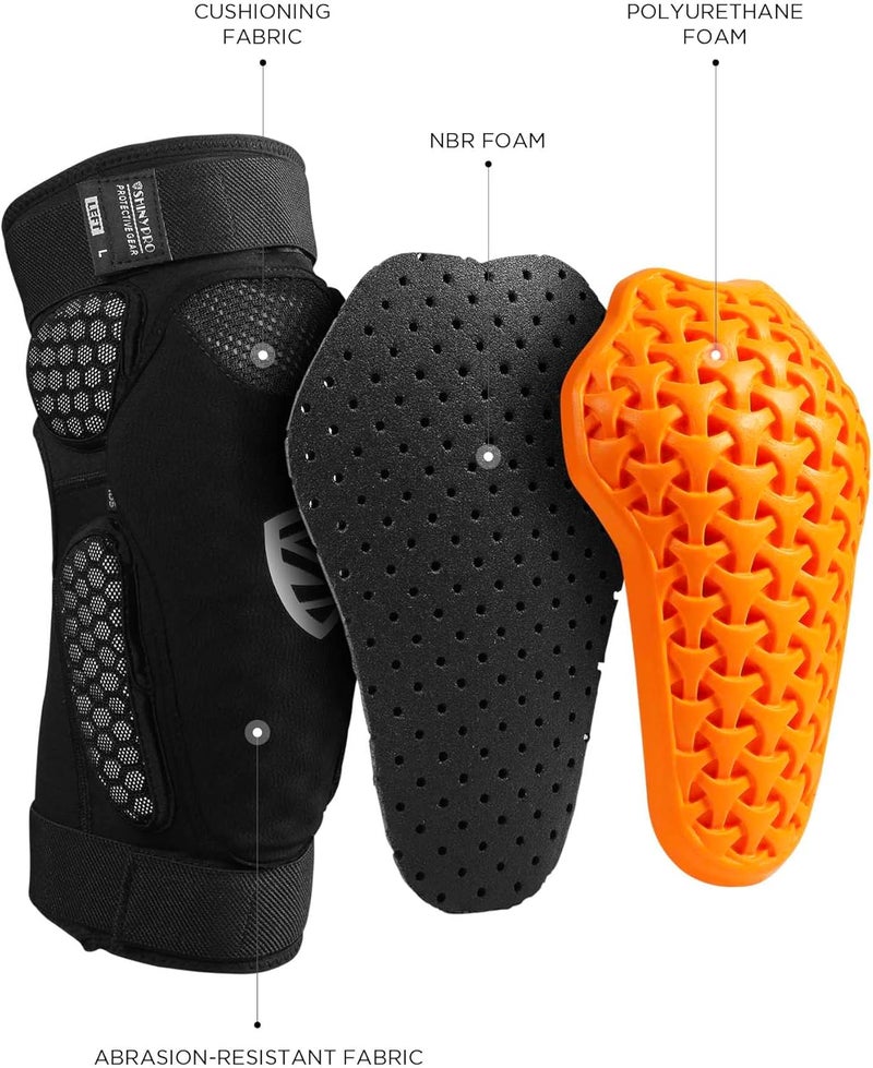 SHINYPRO Knee Guard,MTB Knee Pads,Snowboard Knee Pads,Low Temperature Resistance,Breathable - Image 3